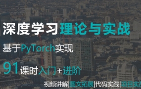 深度学习理论与实战PyTorch实现(视频+图文+代码)