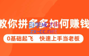 多多聚集·拼多多新手快速赚钱课程(更新9月)