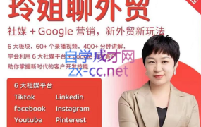 玲姐聊外贸·做外贸如何通过6大社媒和谷歌做客户开发,价值999元
