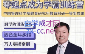 郑托尼·零起点成为学霸训练营(进阶),价值2980元