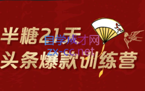 半糖头条爆文训练营202202期,价值1299元