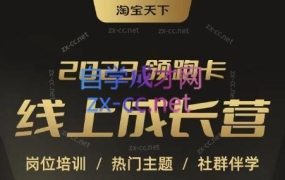 淘宝天下·2023领跑卡线上成长营(领跑卡vip)