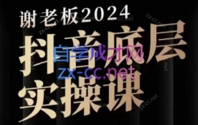 2024谢老板底层实操课