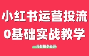 李老师·小红书运营投流,0基础实战教学(更新)