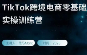 黑马Marx·TikTok跨境电商零基础实操训练营