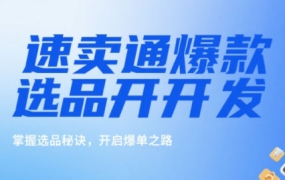 速卖通爆款选品开发