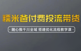 糯米爸·2025年短视频图文商品卡随心推全域千川投流带货课程(更新6月)