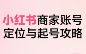 大晴老师·小红书电商全链路实战从定位到爆单(更新9月)