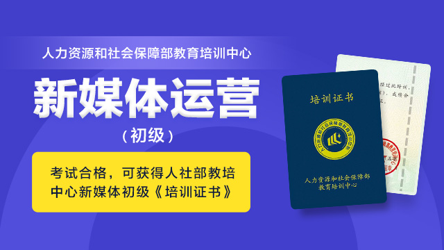 馒头商学院：新媒体运营(初级/证书班)