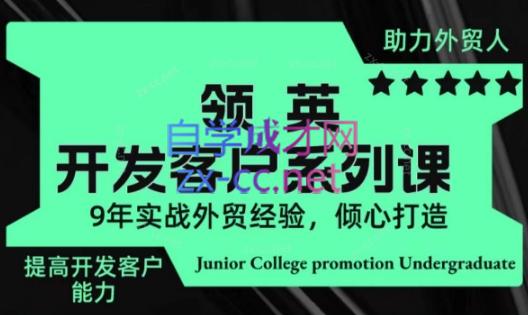 城哥·领英开发客户系列课-资源网创