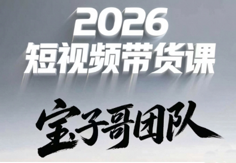 宝子哥头部团队短视频带货（更新9月）