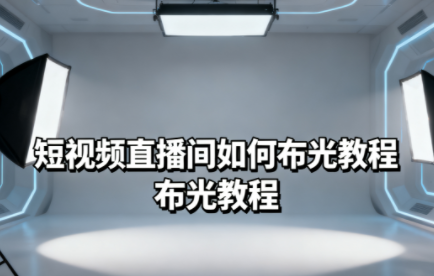 短视频直播间如何布光教程