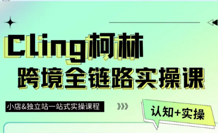 柯林跨境·TikTok&独立站跨境全链路系统实操课