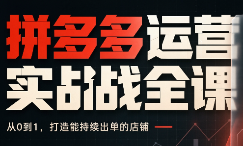 宗泽·拼多多运营实战全课（更新9月）
