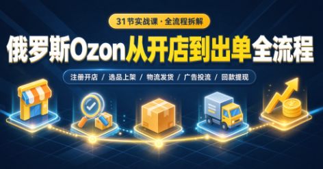 俄罗斯Ozon从开店到出单全流程
