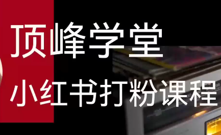 顶峰·小红书截流打粉手搓打法