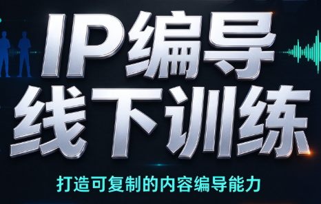 后浪·7月底IP编导线下训练【音频+字幕】