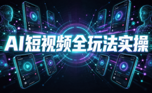 AI短视频全玩法实操（剪辑+带货+数字人+漫剧+短剧）